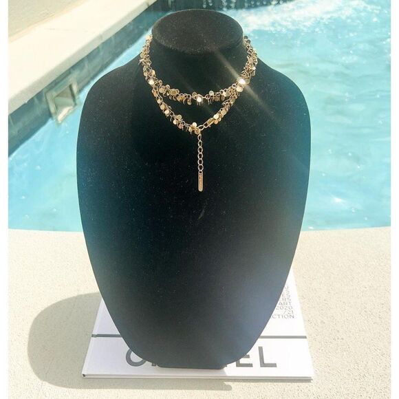 GIANVITO ROSSI Adjustable Gold Charm Necklace - Picture 3 of 6